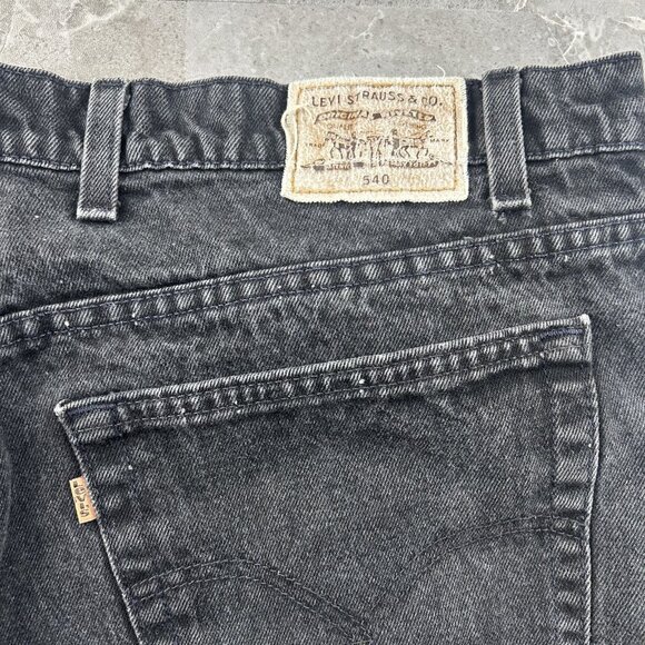 Vintage Levis 540 Jeans Mens 44x32 Relaxed Fit Tapered Leg Made USA 90s Denim - Picture 7 of 13